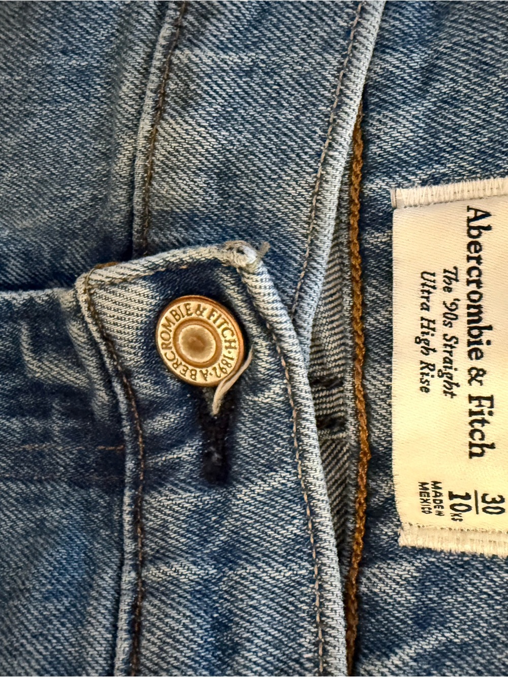Abercrombie & Fitch Light Blue High Rise Women's Jeans